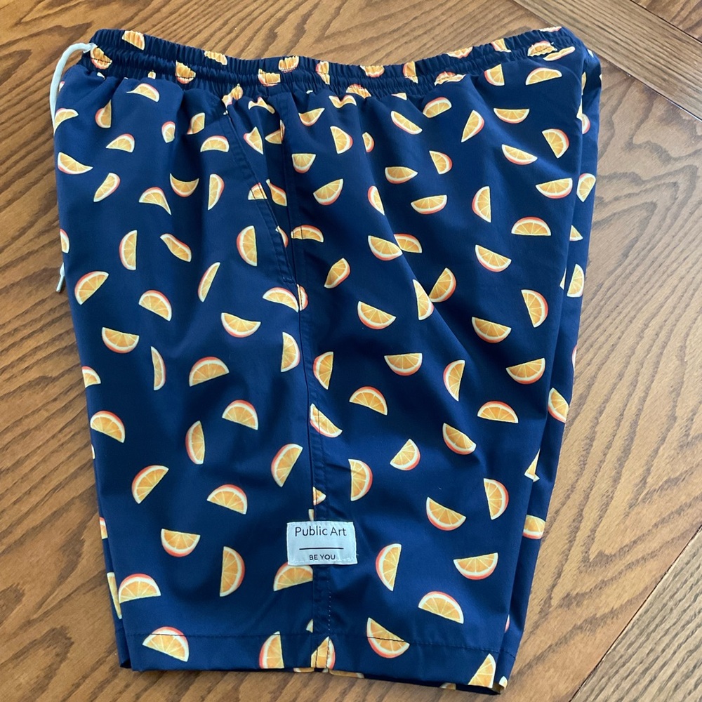 Public Art Men’s Swimming Trunks, Sz L